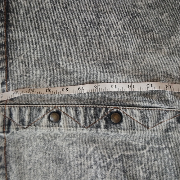 Lee denim vintage, retro acid wash denim skirt 11W - Picture 9 of 15